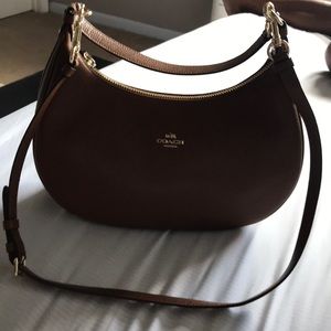 Brown leather purse